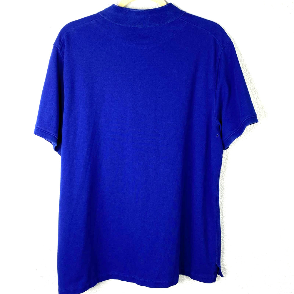 Nike Shirt XL Mens Blue Polo Dri-Fit Shirt Left Sleeve Swoosh - Picture 7 of 10
